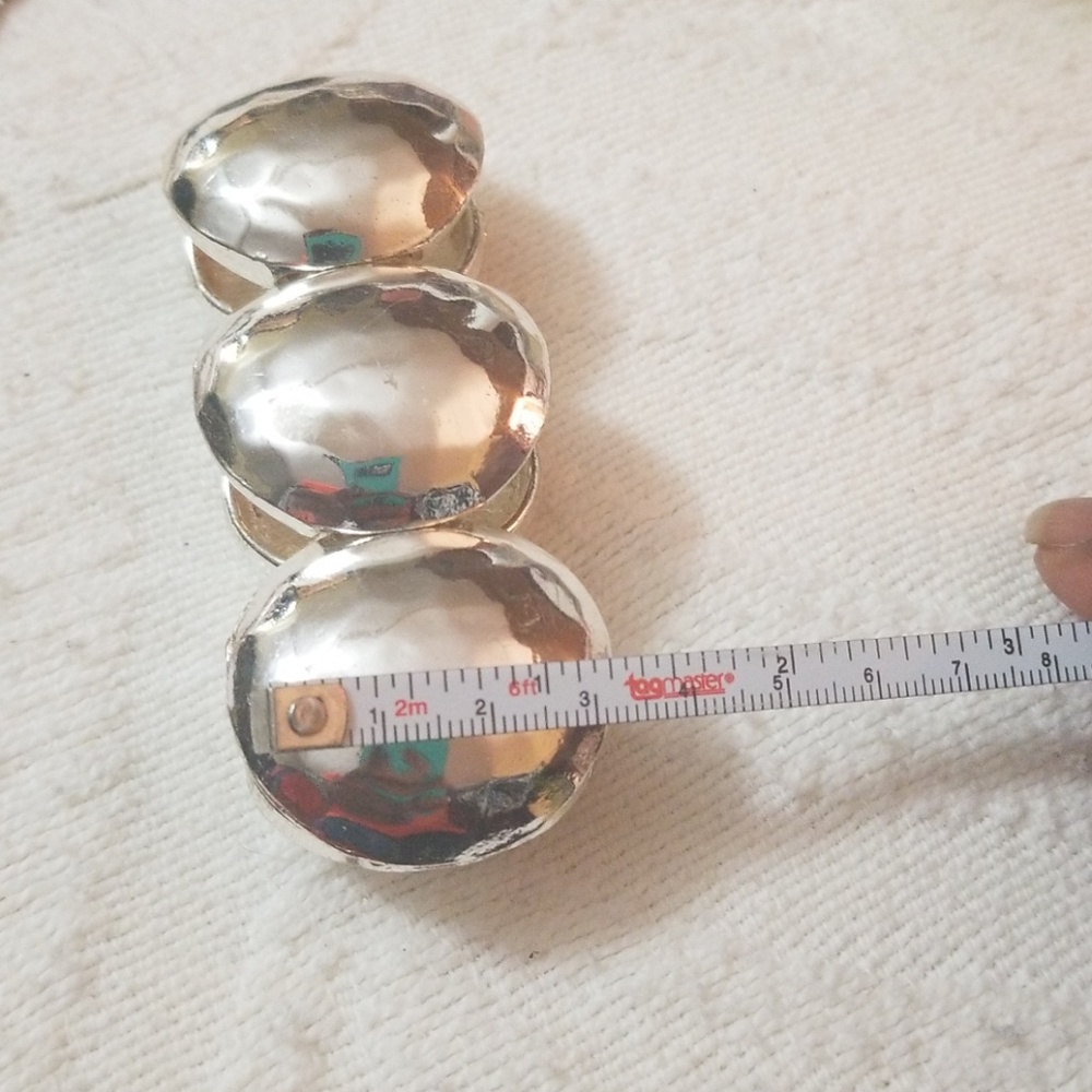 Sold!! Hammered silver tone statement  fashion bracelet